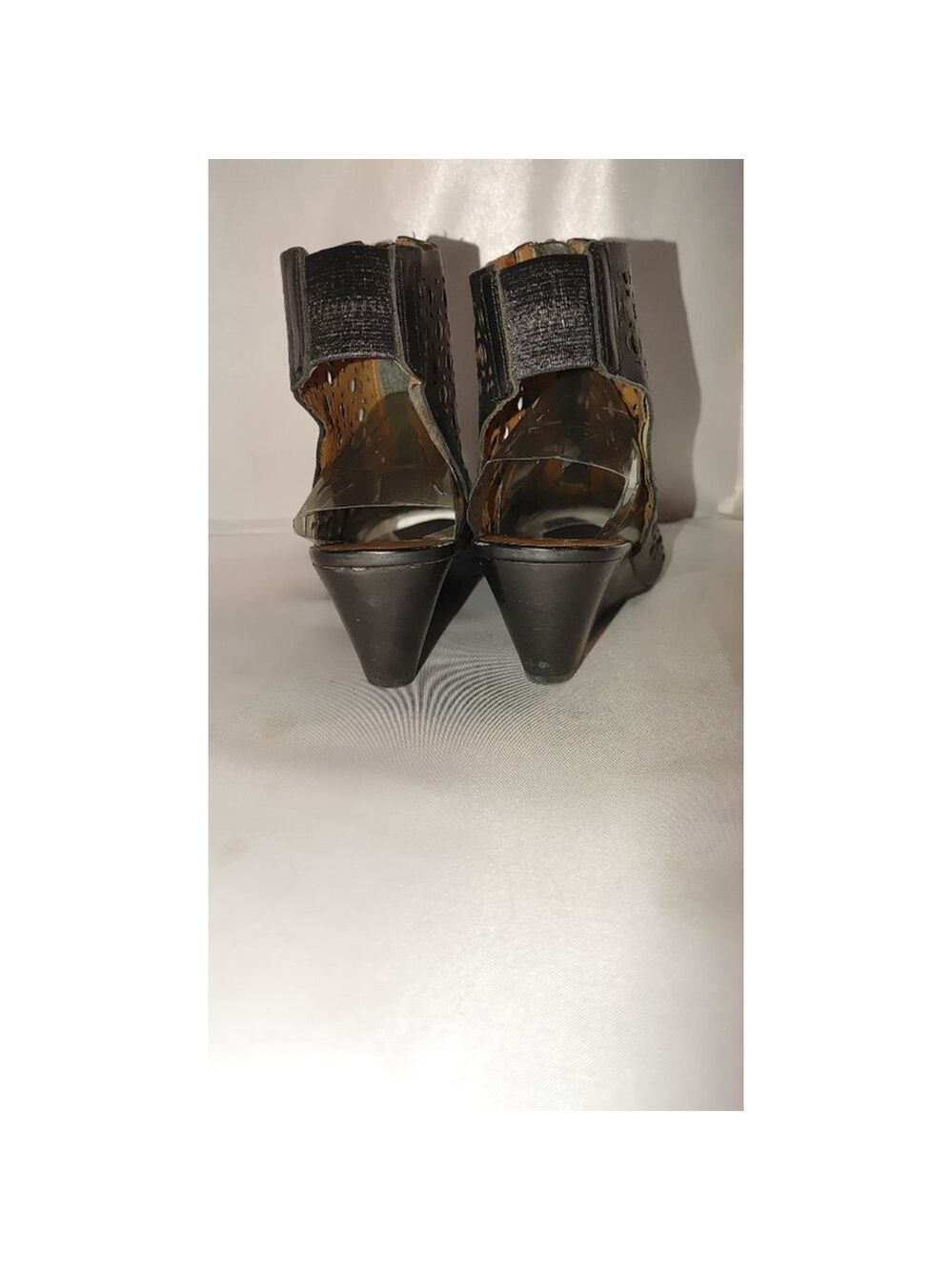 Franco Sarto Akrona Leather Peep Toes Size 7.5 - Picture 5 of 6